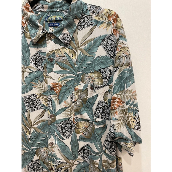 Campia Easy Care Multicolour Hawaiian Vacation Camp Casual Camp Shortsleeve XXL - Picture 3 of 11